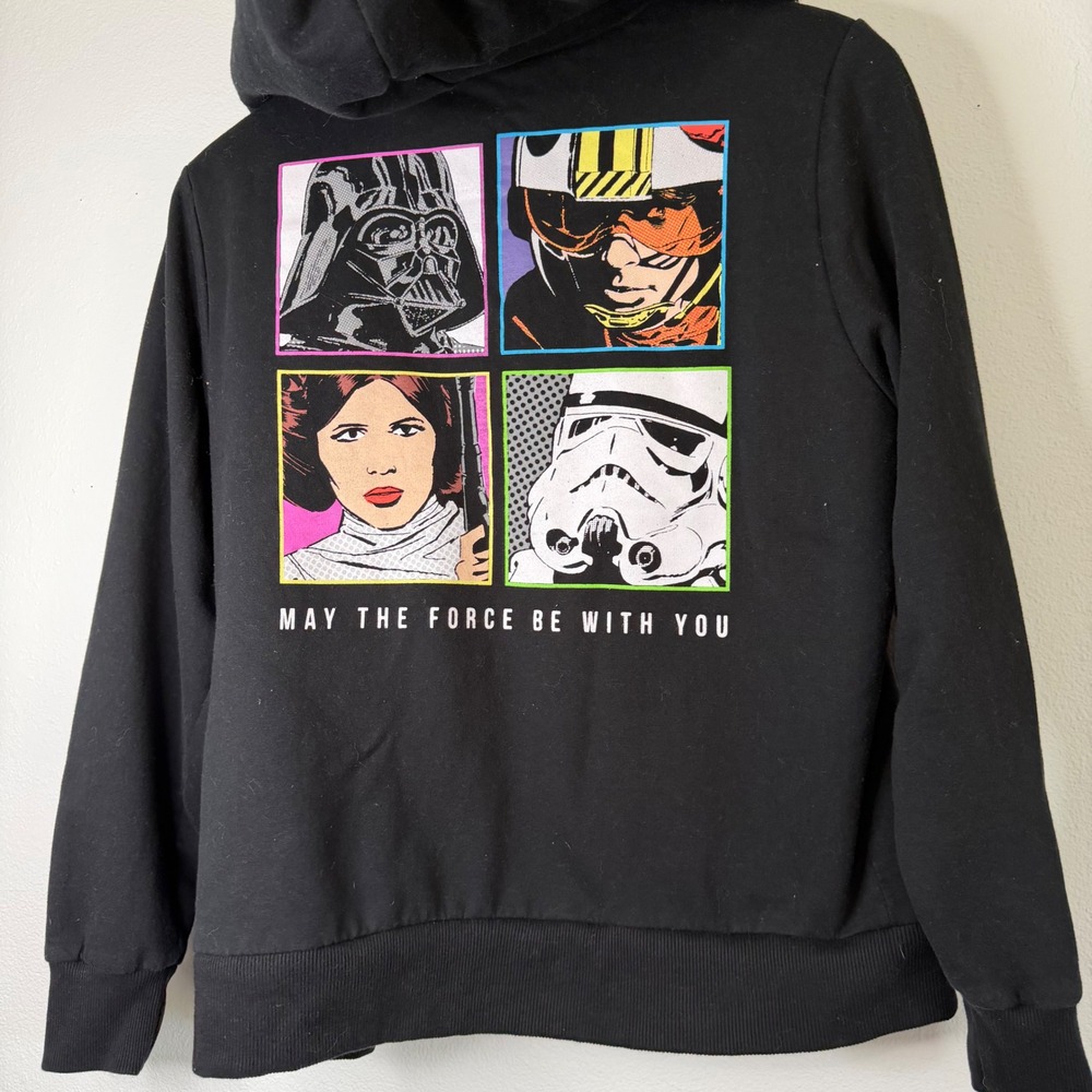 Star Wars - Pop Art Graphic Sherpa Lined Hoodie Original Trilogy Characters